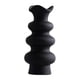 thumbnail image 3 of Jarrón de cerámica, jarrón decorativo, jarrón de flores secas, jarrón sencillo bohemio elegante, Negro 21cm, 3 of 9