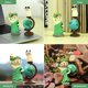 thumbnail image 5 of Raqwi Lindo Mini Gato Sosteniendo La Antorcha Estatuilla Lindo Gato De Pie En El Globo Estatuilla para La Decoración del Hogar De La Oficina Regalo Lindo Lindo del Gato para Los Amantes De Los Gatos, 5 of 5