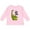 AD-Pink, variant on I Love My Dad with Baby and Daddy Brontosauruses Boys or Girls Long Sleeve Toddler T-Shirt