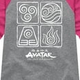 thumbnail image 3 of Avatar - The Last Airbender - Four Elements Inverse - Youth Girls Raglan Graphic T-Shirt, 3 of 5