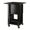 thumbnail image 2 of Winsome Wood Sophia 5-Piece Snack TV Table Set, Coffee Finish, 2 of 11