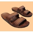 thumbnail image 5 of Rubber Double Strap Jesus Style Sandals Imperial Brand  (Womens size 10, men  size 8, Brown), 5 of 6