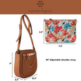 thumbnail image 2 of Nanette Lepore Women Crossbody Purse Faux Leather Handbag with Removable Pouch Tan, 2 of 7
