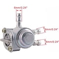 thumbnail image 2 of Válvula de combustible en línea de 1/4" Llave de purga Selector de cierre de tanque de 3 vías, 2 of 5