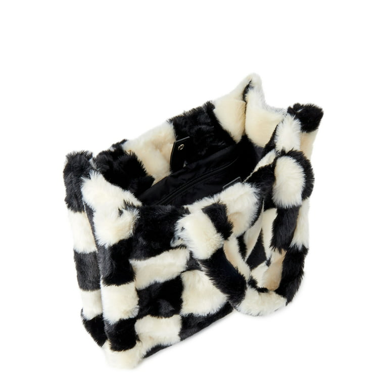 New Trendy Wool Sherpa Handbag PU Large Capacity Fashion Fluffy