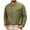 Army Green, variant on Afuyipoi Button-Up Long Sleeve Men Shirt,Solid - color Cotton Collared Neck Shirts for Office Light Blue L