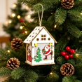 thumbnail image 6 of Zynviq White Roof Lighted Village House for Christmas Village and Tabletop Decor, 6 of 6