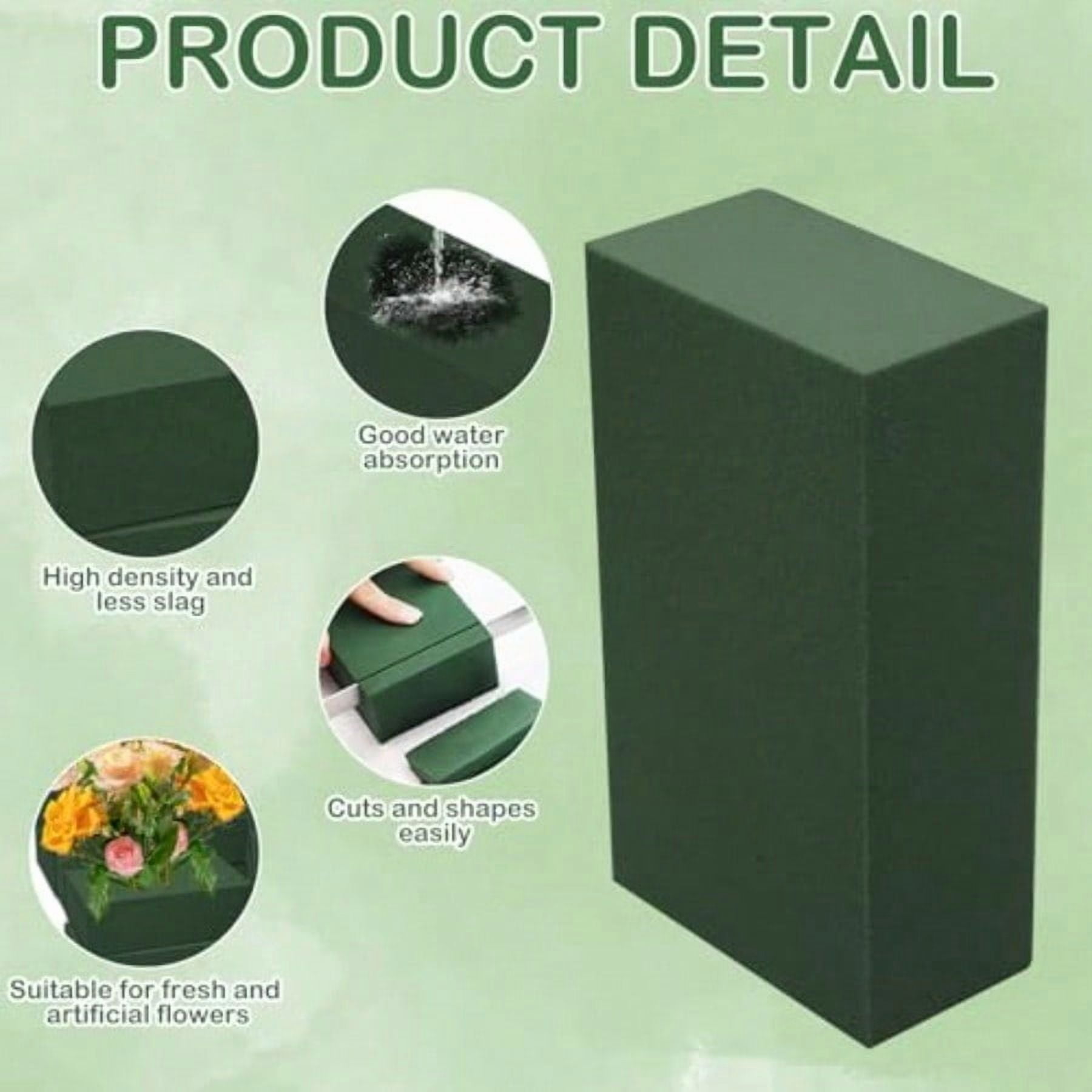 30Pieces Floral Foam Blocks Green Floral Foam For Flower Arrangements Flower Foam Blocks Florist Foam Dry Foam Plant Foam Wet Foam For Artificial Flowers 5.5 X 3.2 X 1.8 Inches