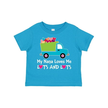 

Inktastic Nana Loves Me Grandson Boys Gift Toddler Boy Girl T-Shirt