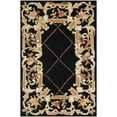 thumbnail image 6 of SAFAVIEH Chelsea Henderson Floral Wool Area Rug, Black, 1'8" x 2'6", 6 of 8