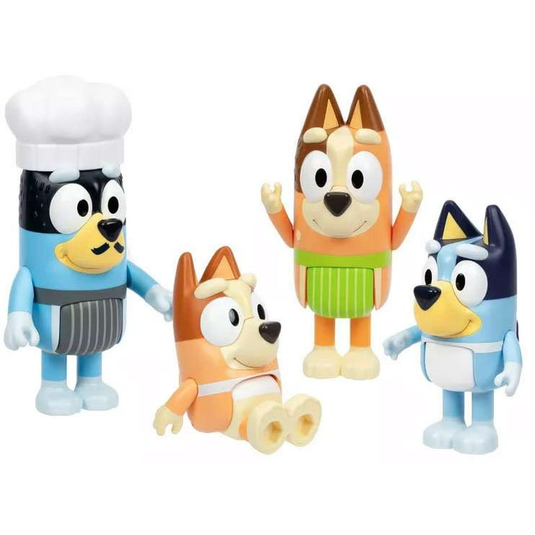 Moose Bluey Chat Mates Cooking Fun 4-Pack Talking Figures