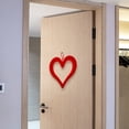 thumbnail image 6 of DAMAI Valentine's Day Flocked Heart Wreath, 9.8 Inch 3D Heart Hanging Ornament for Tree Wreath Door Home Window Valentine's Day Wedding Holiday Decor, 6 of 8