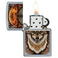 thumbnail image 3 of Zippo Street Chrome Casino Wolf Windproof Pocket Lighter, 3 of 6
