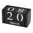 thumbnail image 1 of Calendario de bloques de madera ANGGREK Indicador de fecha para oficina hogar, 1 of 5