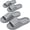 Grey, variant on 2 Pairs Shower Shoes for Men, Non Slip Shower Slides, Quick Dry Slippers for Gym, Pool & Locker Room