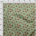 thumbnail image 3 of oneOone Polyester Spandex Mint Green Fabric Floral & Quilting Supplies Print Sewing Fabric By The Yard 56 Inch Wide, 3 of 4