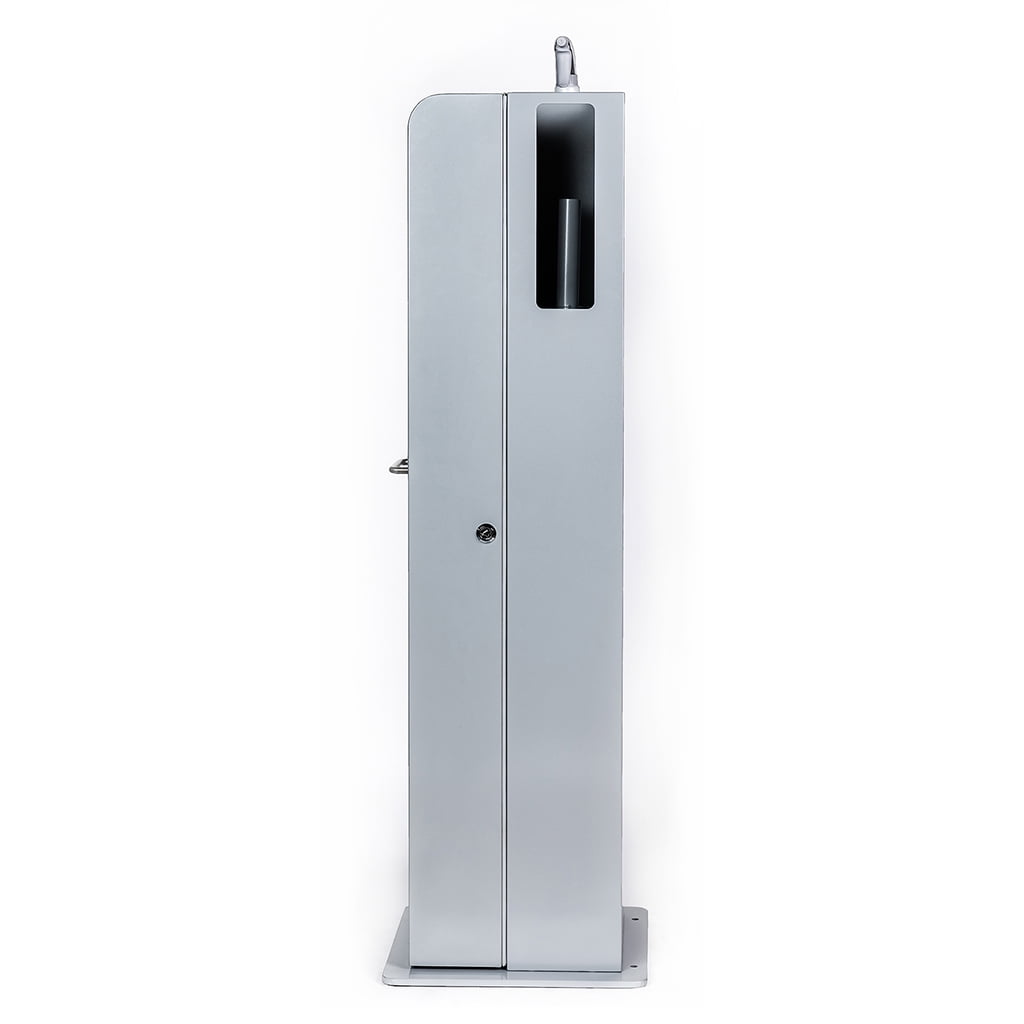 Indoor Dog Waste and Sanitation Station - Includes Built-in Bag Dispenser, Enclosed Trash Bin, Paper Towel Holder, Spray Bottle