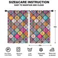 thumbnail image 2 of Blackout Kids Curtains,Multicolor Ethnic Mandala Pattern Childrens Insulated Curtains Set Of 2,Bedroom Essentials,Toddler Room Decor 42x63in(106x160cm), 2 of 5