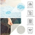 thumbnail image 5 of Dreamtimes Bath Mats Toiletry Mat Set, Bath Rug+U-Shaped Toilet Mat, Non-Slip Bath Carpet Bath Mats for Bathroom 24"x16"+24"x20"-Line Art Fall Leaves, 5 of 5