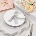 thumbnail image 4 of Velvet Ribbon Single Side for Gift Packing Party Decoration Light Grey 1 inch(25mm) about 20yards/roll(18.288m/roll)., 4 of 7