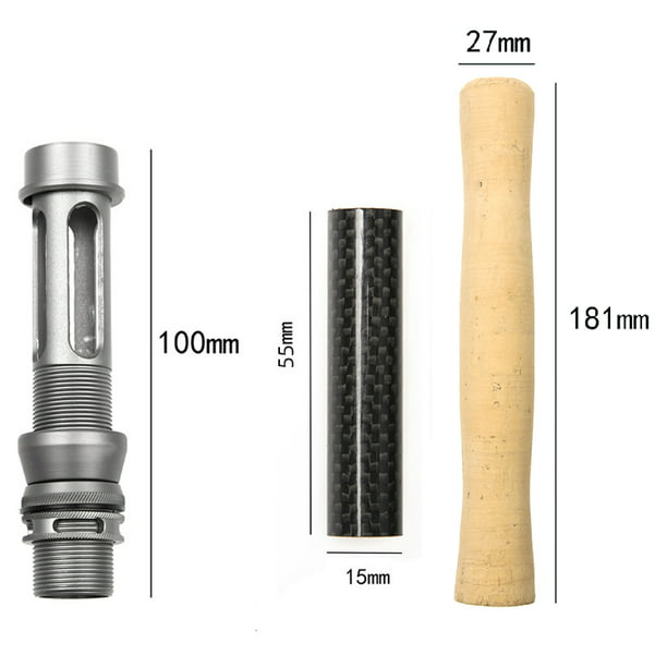 Portable Fishing Rod Cork Handle Kit DIY Composite Cork Handle Grip with  Reel Seat : : Sports, Fitness & Outdoors