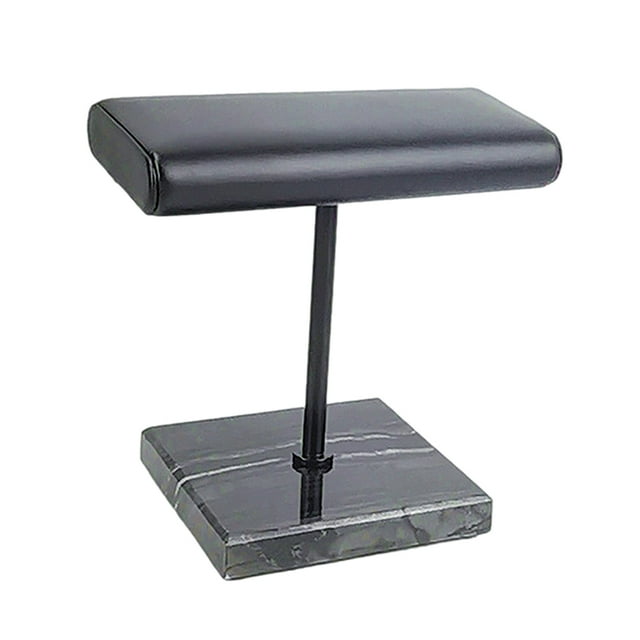 Handcrafted Leather & Marble Watch Display Stand, Rest in the Most Elegant Way black rod