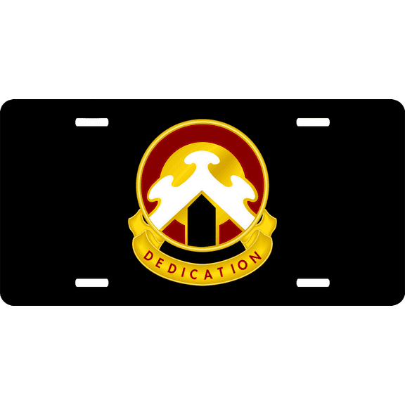 Army 107th Transport Brigade Unit Crest License Plate