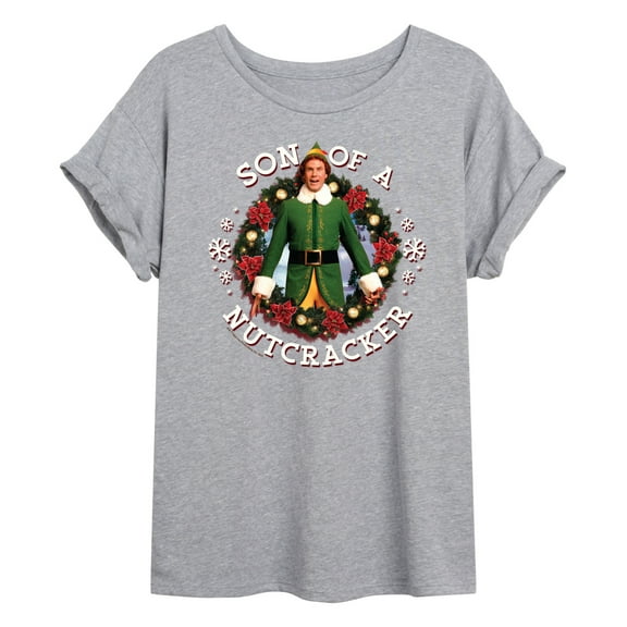 ELF - Son Of A Nutcracker - Juniors Ideal Flowy Muscle T-Shirt
