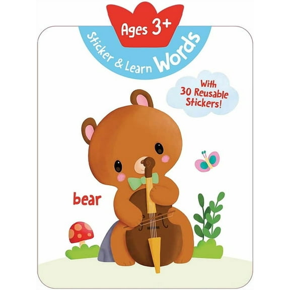 Yoyo Sticker & Learn Sticker & Learn Words (Ages 3 ): With 30 Reusable Stickers, (Hardcover)
