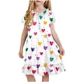 thumbnail image 2 of Cethrio Girls' Nightgowns Size 7-8, Mid-length Fashion Puff Sleeve Summer Kids Sleep Dresses Sleepwear Multicolor Size 8, 2 of 8