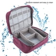 thumbnail image 4 of Electronics Accessories Organizer Bag, Portable Storage Bag for USB Cable Power Bank Headphone Digital Garget Organizer for USB Cable Drive, SD Card,Charger Hard Disk(Purple), 4 of 8