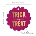 thumbnail image 6 of Inkdotpot Real Gold Foil Trick Or Treat Halloween Tags Favor Hang Paper Tags 100 Pieces, 6 of 6