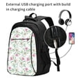 thumbnail image 2 of Balery Lilies Flowers Mochila con carga USB para hombre y mujer - Mochila impermeable y antirrobo para laptop con puerto USB para viajes, trabajo, 2 of 7