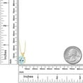 thumbnail image 2 of Gem Stone King 14K Yellow Gold Sky Blue Topaz Pendant Necklace for Women (4.50 Cttw, Gemstone November Birthstone, Oval 11X9MM, With 18 inch Chain), 2 of 4