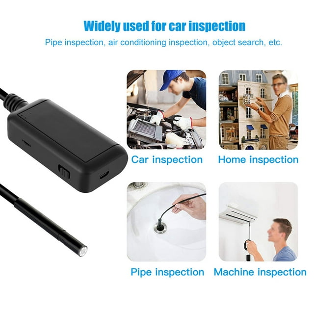 Endoscope 0.2in 5MP IP67 6 LEDs WiFi Endoscope Borescope Inspection Camera for IOS orSmartphones