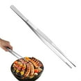 thumbnail image 3 of 1 Pcs Long skinny Tongs, Stainless Steel Kitchen Cooking Tweezers, Kitchen Tweezers Fine Tweezer Tongs, Multi-function Precision Serrated Tips Cooking Tongs 12", 3 of 9
