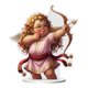 thumbnail image 1 of Uuiauoio Valentine's Day Decorations 2D Acrylic Angel Desktop Statue Cupid/Couple Valentine's Day Figurine Romantic Decoration Table Home Party Ornaments, 1 of 6