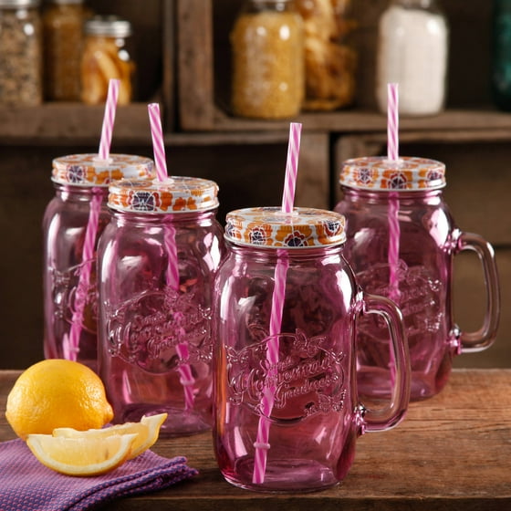 The Pioneer Woman Simple Homemade Goodness 32Ounce Mason Jars with