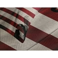 thumbnail image 4 of Ambesonne American Flag Quilted Bedspread Set 3 Pcs, Soccer Player, King Size, Beige Blue Red, 4 of 5