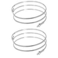 thumbnail image 1 of 2Pcs Adjustable Open Armlet Coil Wrap Bracelet Snake Armband Cuff Bangle Jewelry, 1 of 8