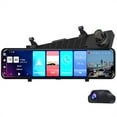 thumbnail image 3 of 12 Inch Car Mirror 8.1 Dvr Dash Camera 1080P Dual Camera GPS Navigation ADAS Remote Car Video Surveillance ,Clear Images, 3 of 7
