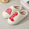 thumbnail image 4 of Xfvqtps Womens Furry Slippers Soft Fleece Cowgirl Hat and Cowboy Boot Memory Foam Soft Sole Comfortable Non-Slip Warm Winter Home Slippers White, 4 of 7