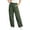 Green, variant on Tqcoqu Women's Wide Leg Cargo Pants,Elastic Drawstring Waist Drawstring Cuff Loose Pants with Multi Pockets,Black Women's S-XXXL