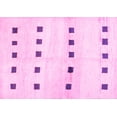 thumbnail image 1 of Ahgly Company Indoor Rectangle Solid Pink Modern Area Rugs, 5' x 7', 1 of 4