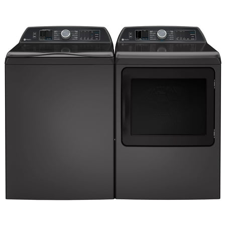 GE Profile - 5.3 Cu Ft High Efficiency Smart Top Load Washer with Smarter Wash Technology, Easier Reach & Direct Drive Motor - Diamond Gray