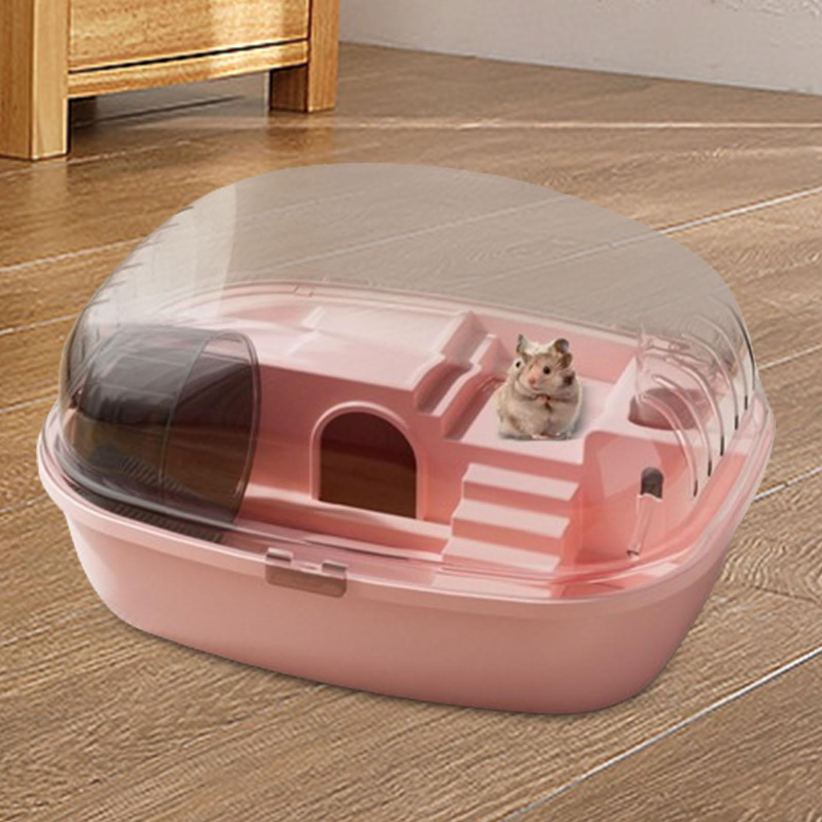 TOOYFUL Large Hamster Cage Rabbit Rats Transparent Hedgehog Portable Hamster