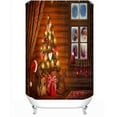 thumbnail image 2 of Kayannuo 2pc Christmas Shower Curtain Printing Waterproof Polyester Shower Curtain, 2 of 9