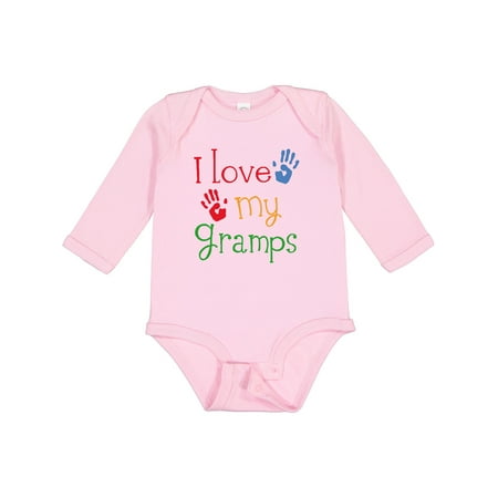 

Inktastic I Love My Gramps Cute Grandkids Gift Baby Boy or Baby Girl Long Sleeve Bodysuit