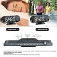 thumbnail image 1 of YAOMOBB Desktop Digital Clock Electronic Projection Clock Large Screen Snooze Function FM Radio Temperature Humidity Display, 1 of 7