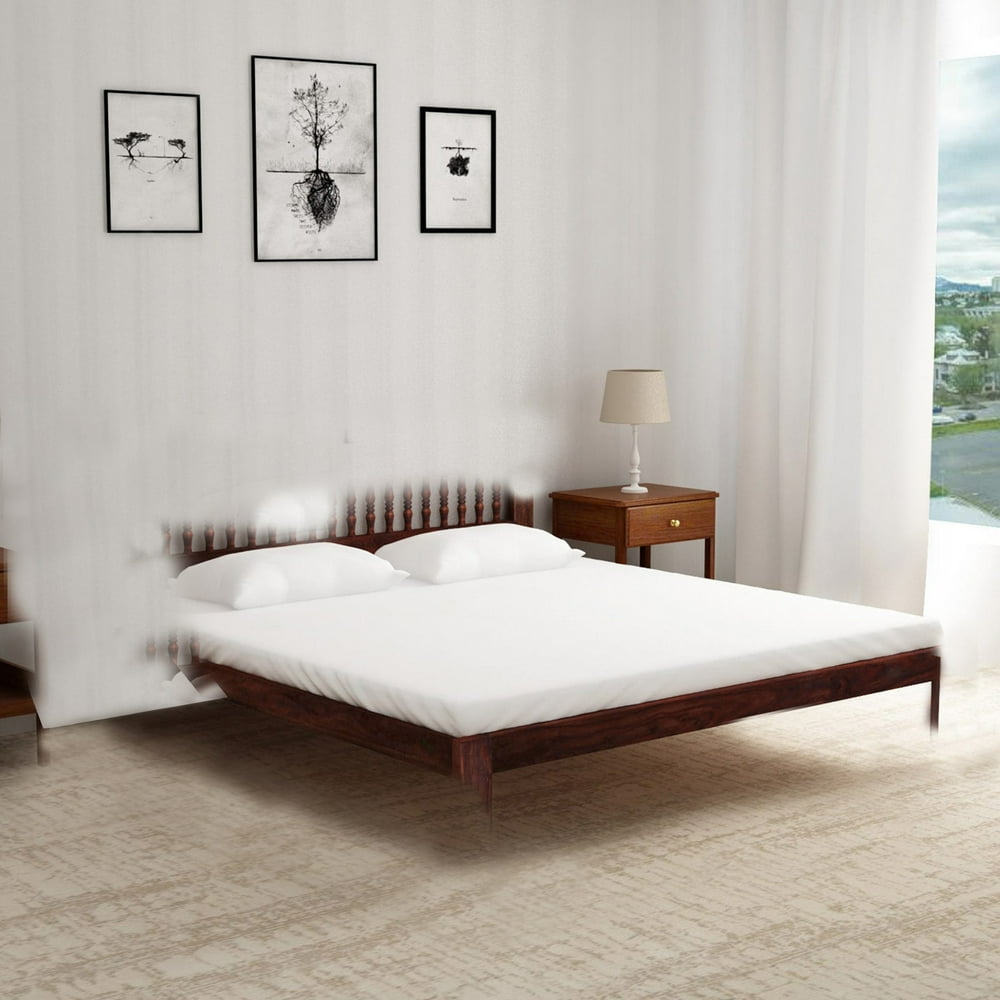 Well Designed Metal Queen Size Bed, Black